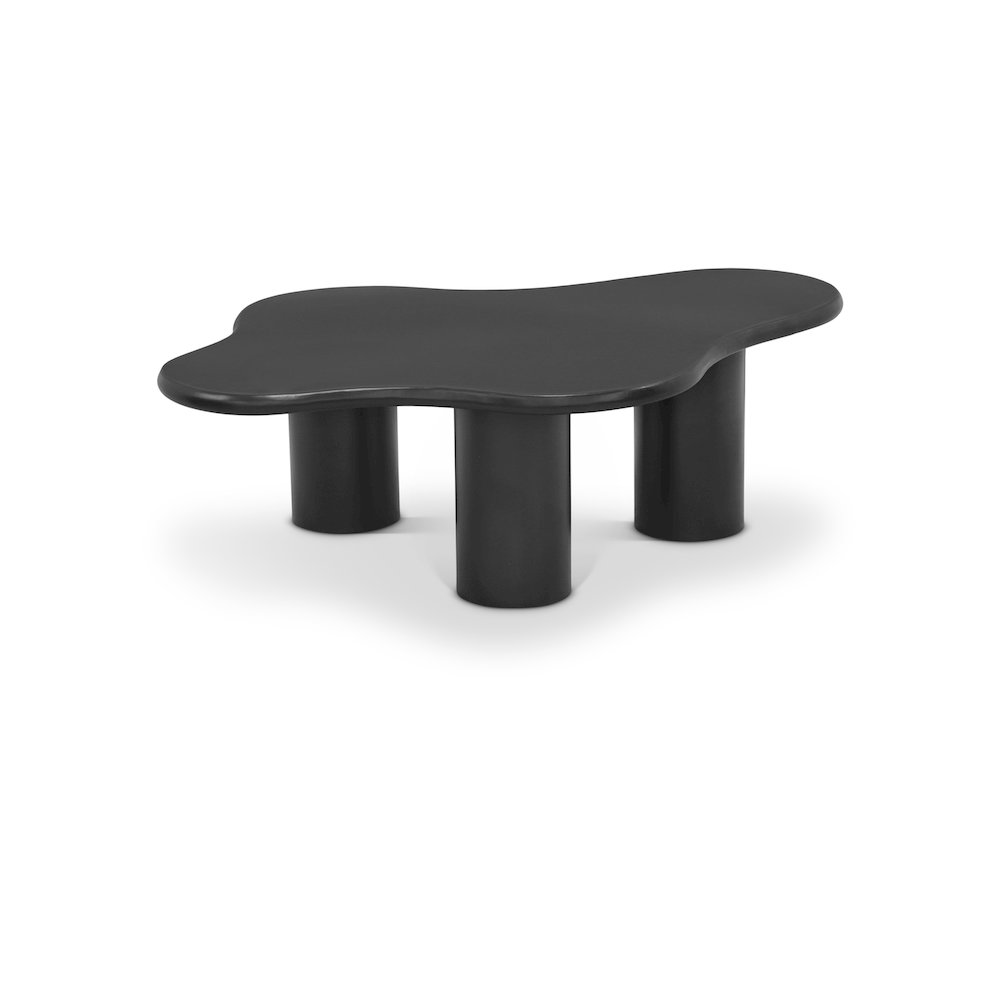 Romaine Black Coffee Table. Picture 1