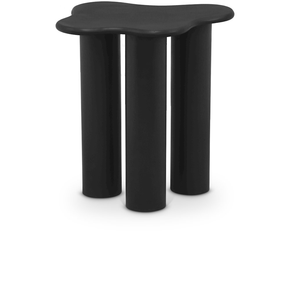 Romaine Black End Table. Picture 1