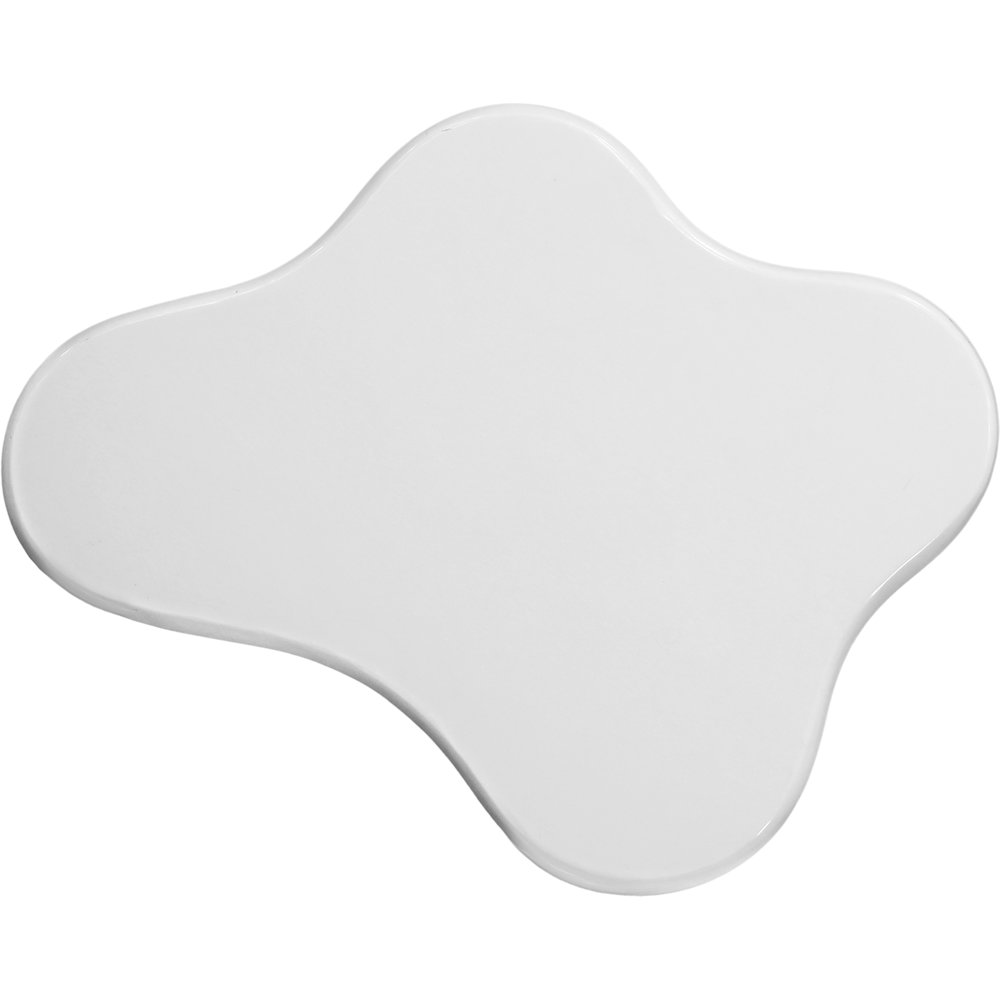 Romaine White Coffee Table. Picture 4