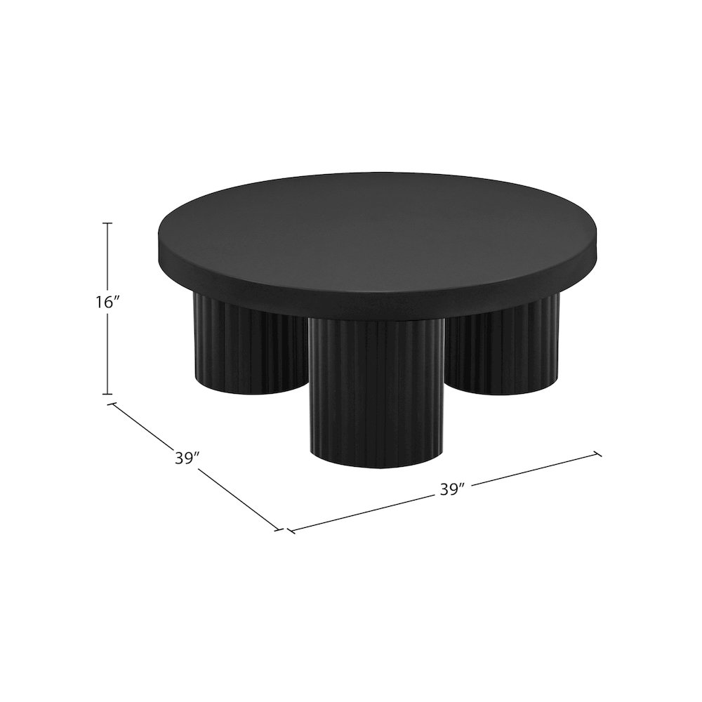 Rhodes Black Coffee Table. Picture 6