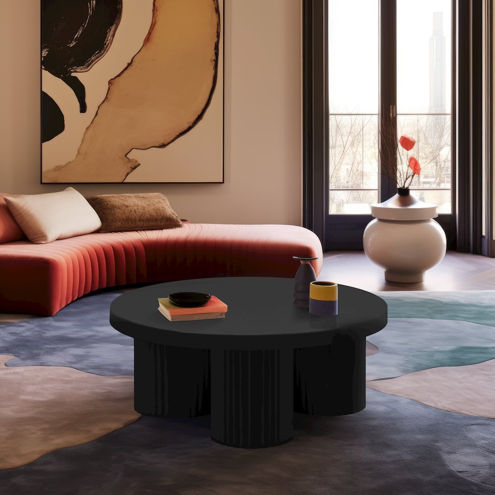 Rhodes Black Coffee Table. Picture 2