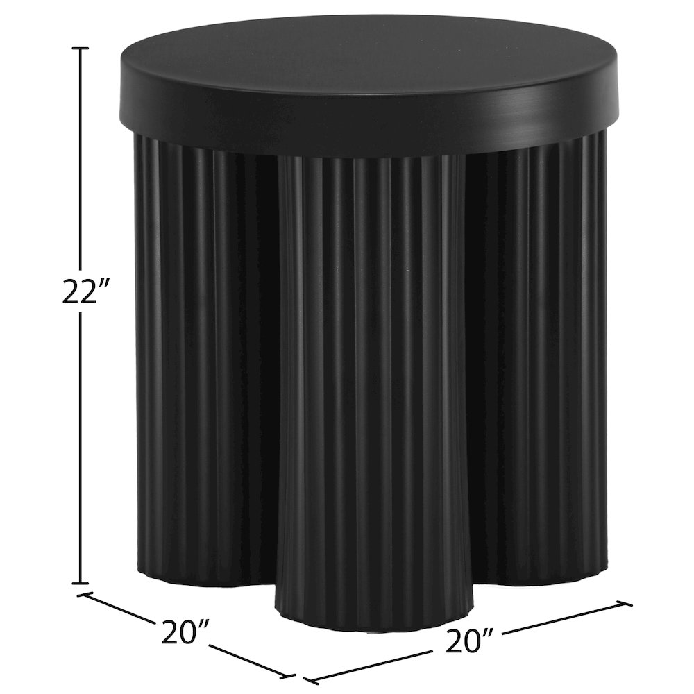 Rhodes Black End Table. Picture 6