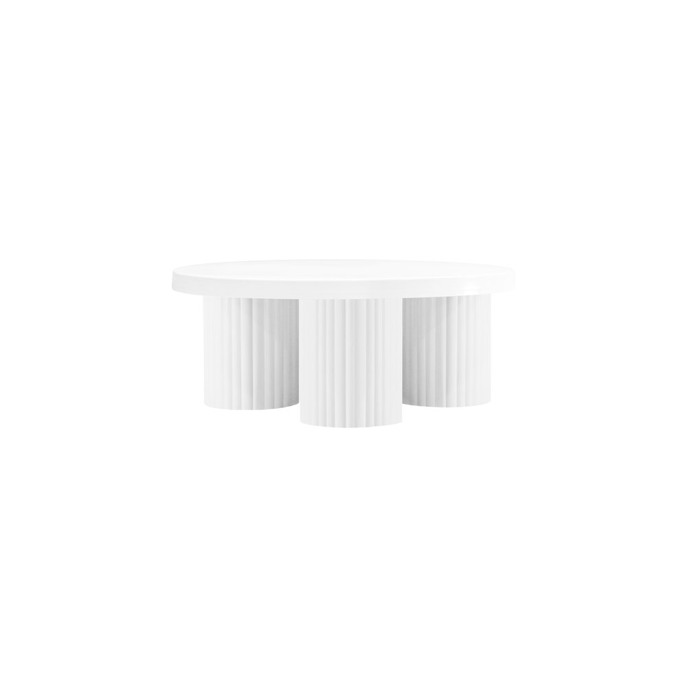 Rhodes White Coffee Table. Picture 3