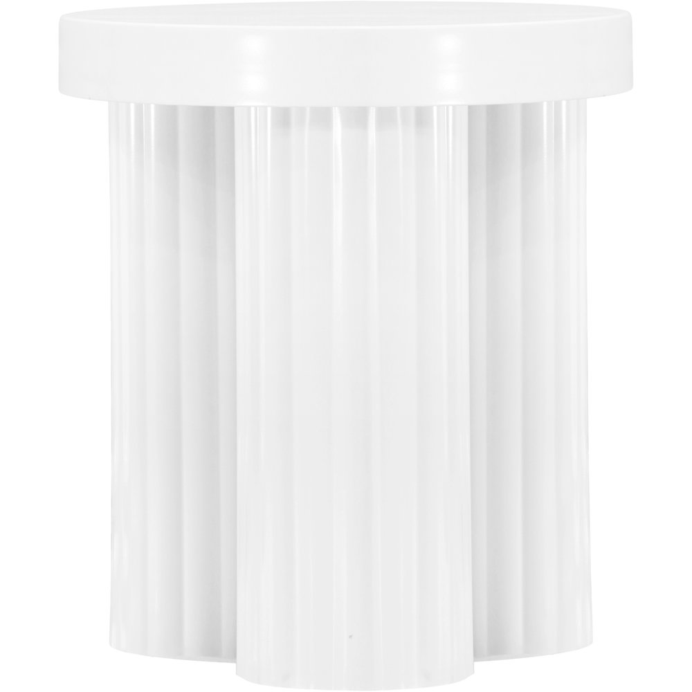 Rhodes White End Table. Picture 3