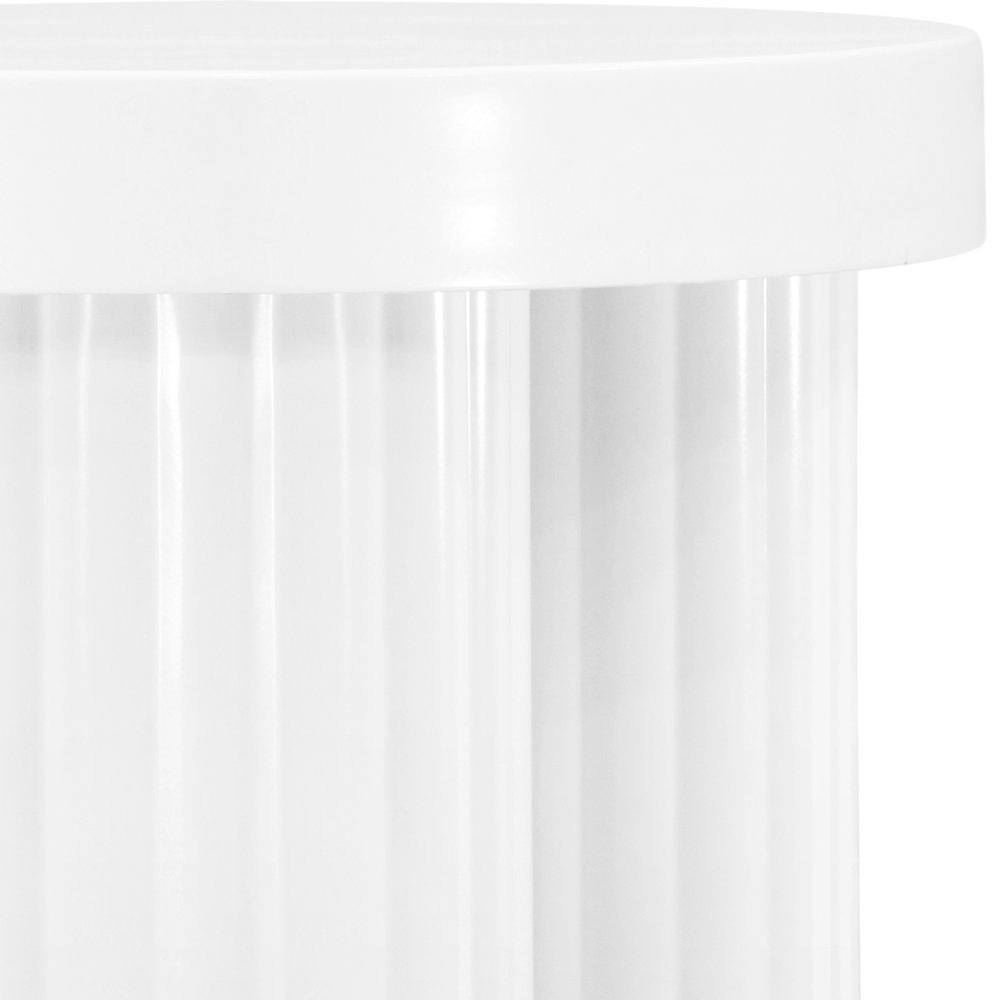 Rhodes White End Table. Picture 5