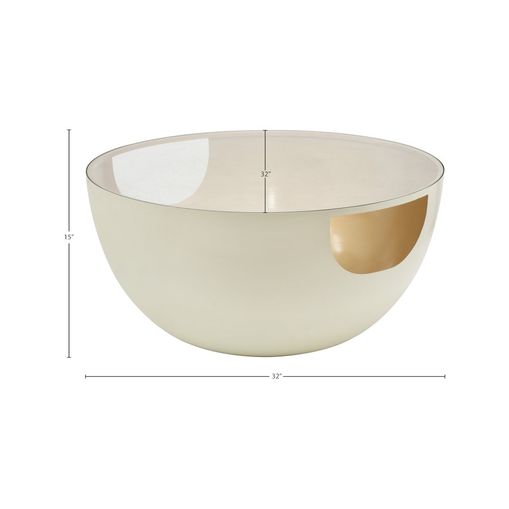 Doma Cream / Gold Coffee Table. Picture 8