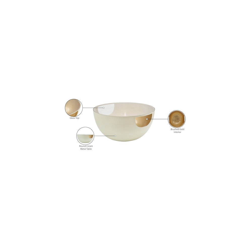 Doma Cream / Gold Coffee Table. Picture 9