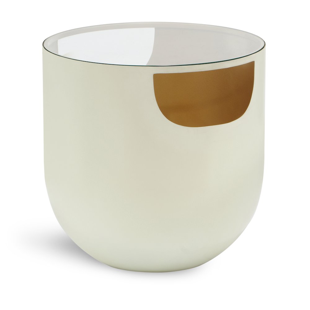 Doma Cream / Gold End Table. Picture 1