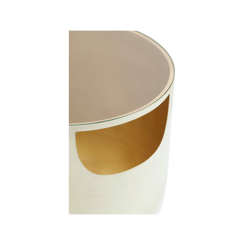 Doma Cream / Gold End Table. Picture 6