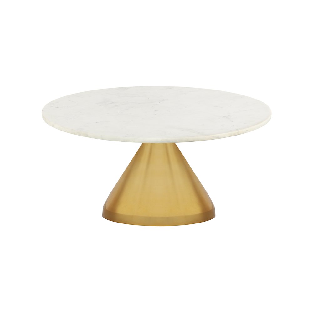 Emery White Marble Coffee Table. Picture 3