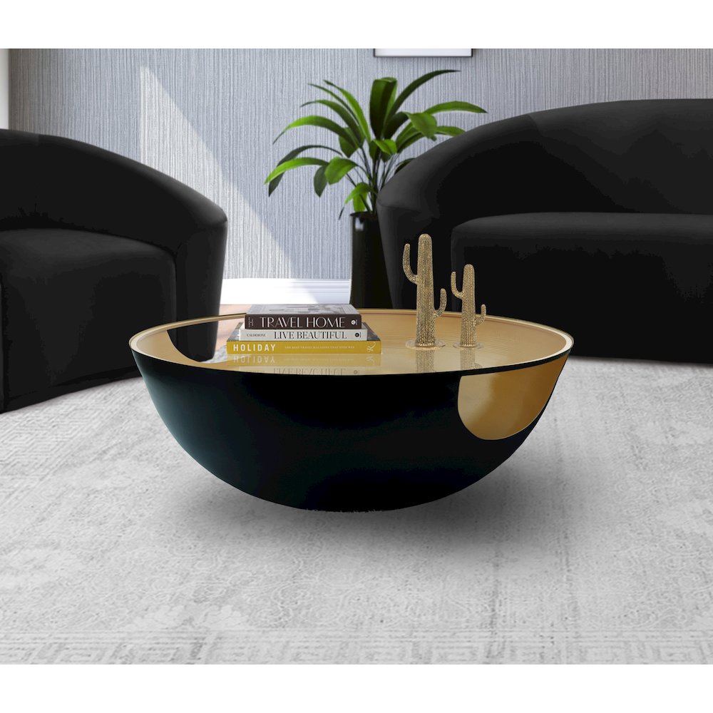 Doma Black / Gold Coffee Table. Picture 2