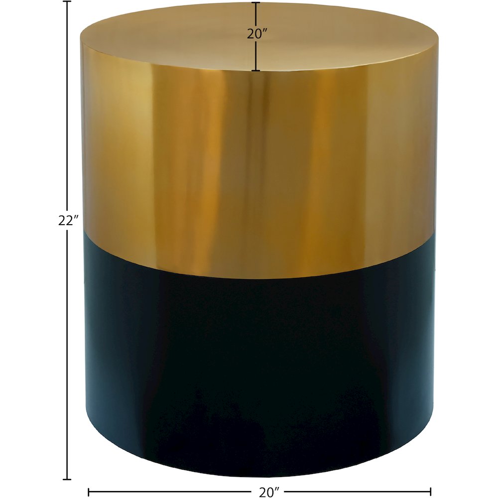 Sun Black / Gold End Table. Picture 5