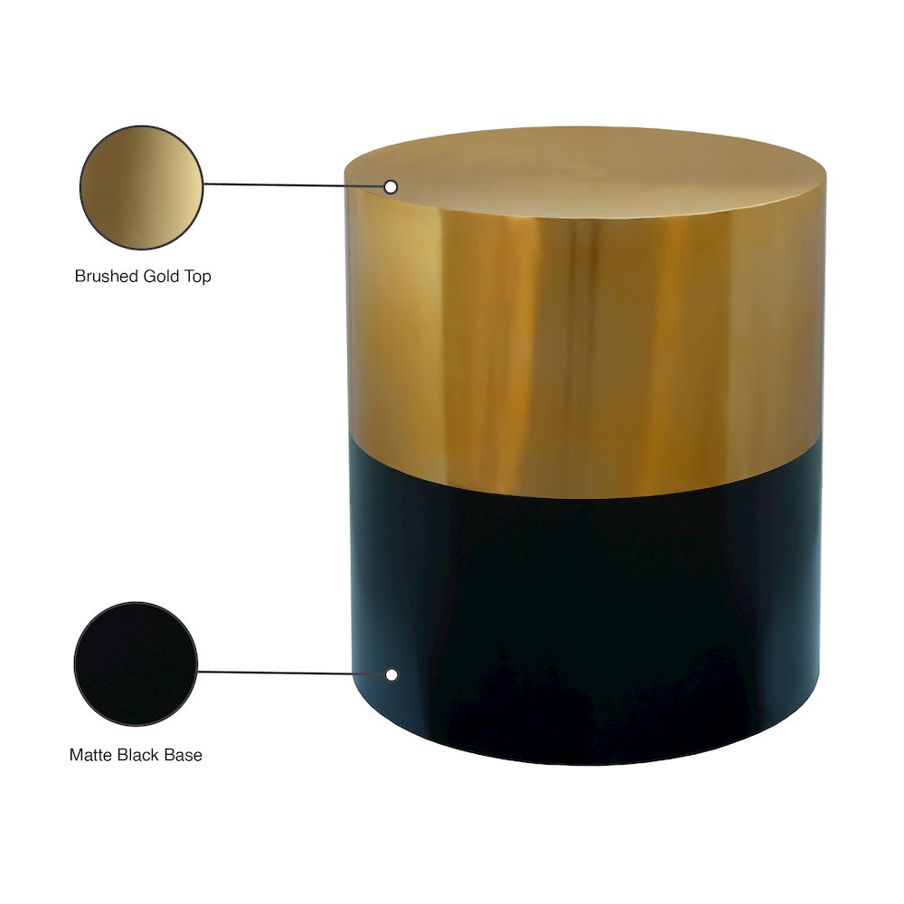 Sun Black / Gold End Table. Picture 6