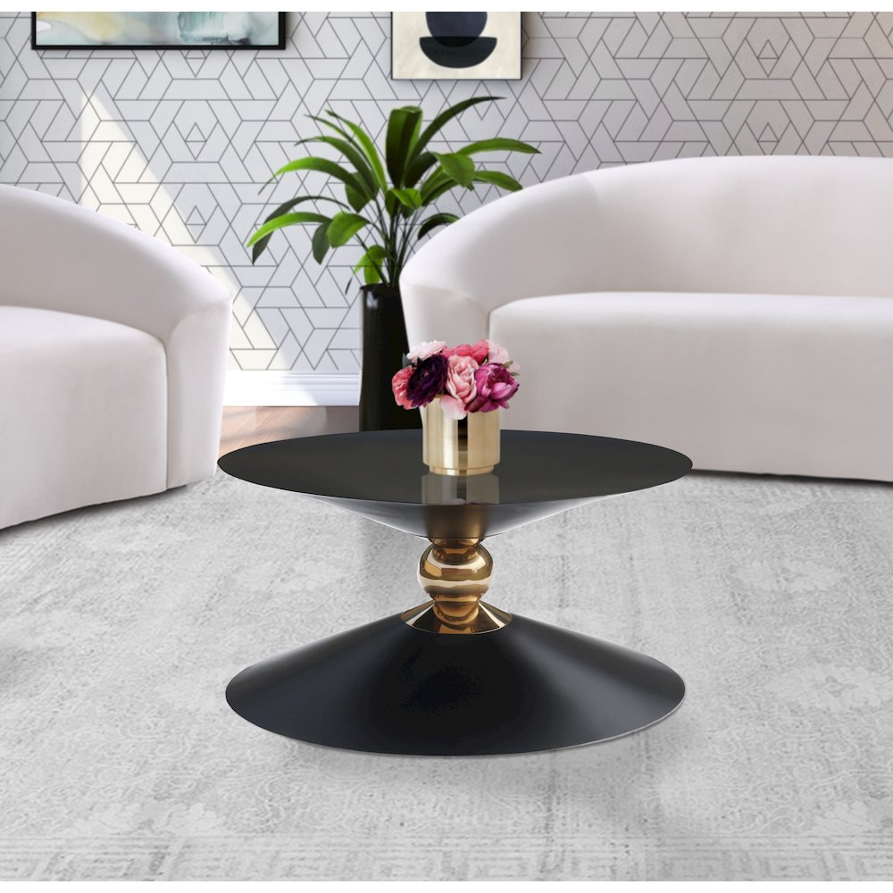 Malia Black / Gold Coffee Table. Picture 2