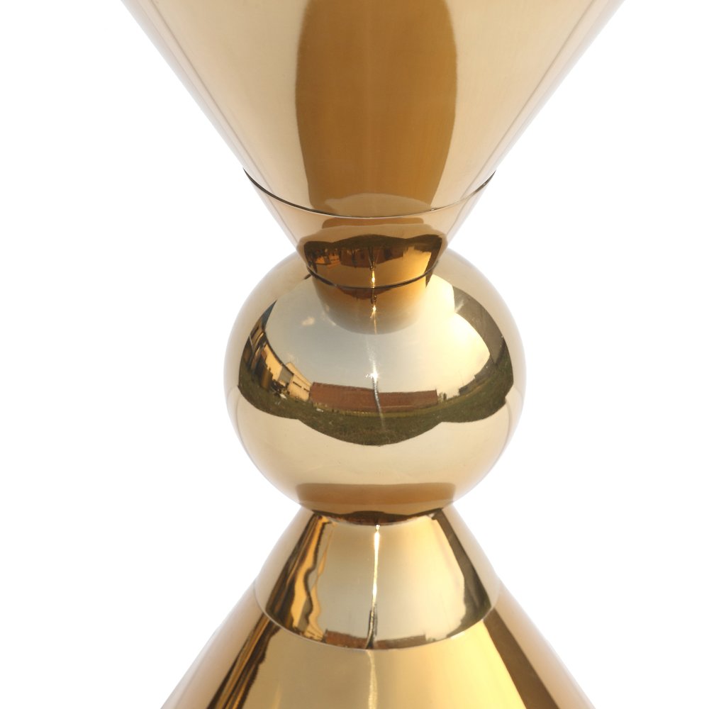 Malia Gold Stainless Steel End Table. Picture 4