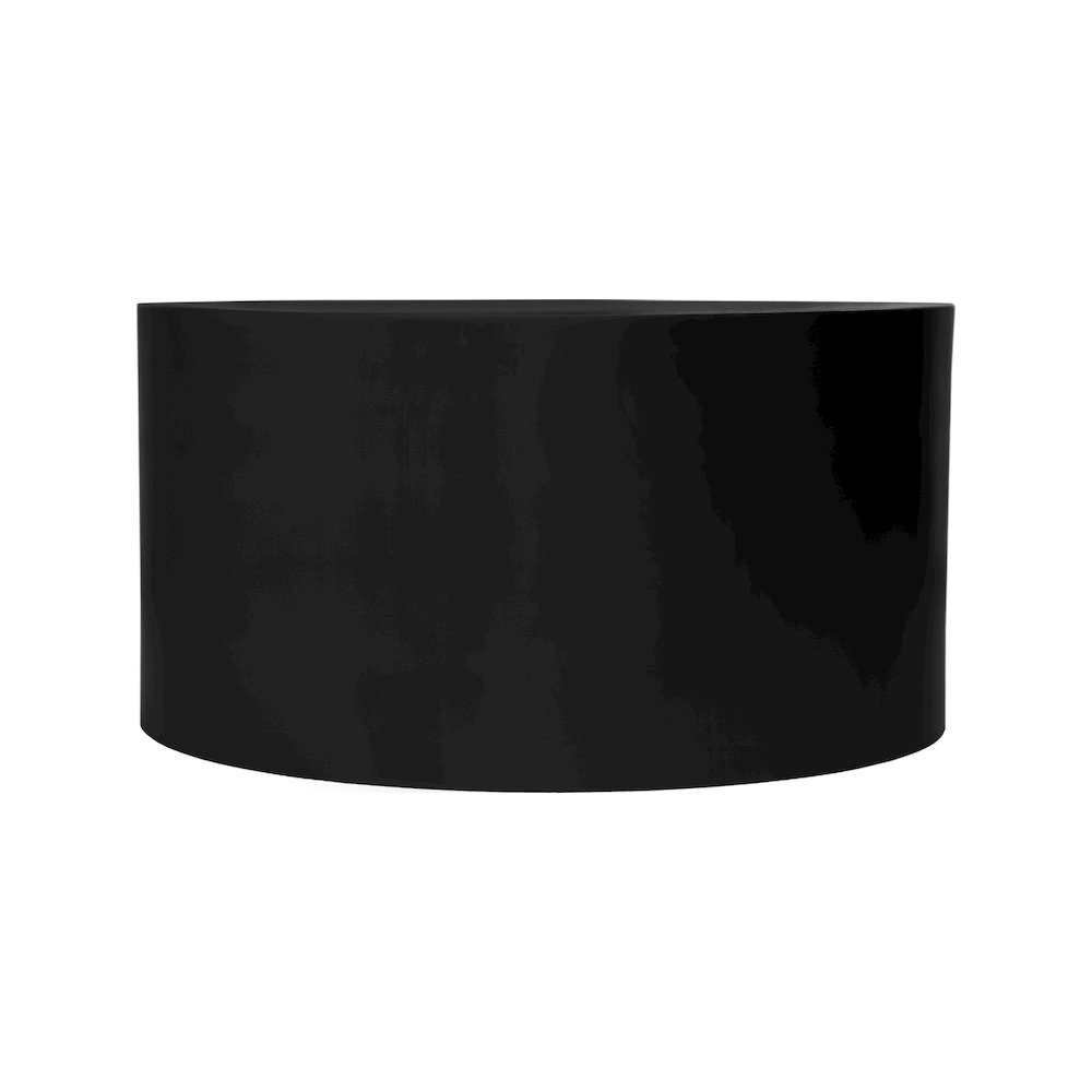 Cylinder Matte Black Coffee Table. Picture 3
