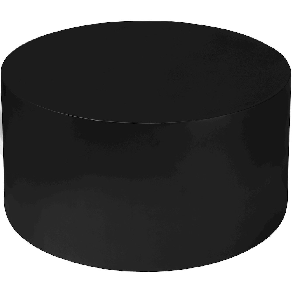 Cylinder Matte Black Coffee Table. Picture 4
