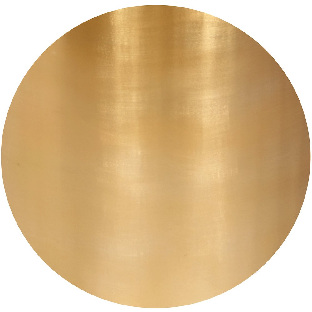 Cylinder Brushed Gold End Table. Picture 5