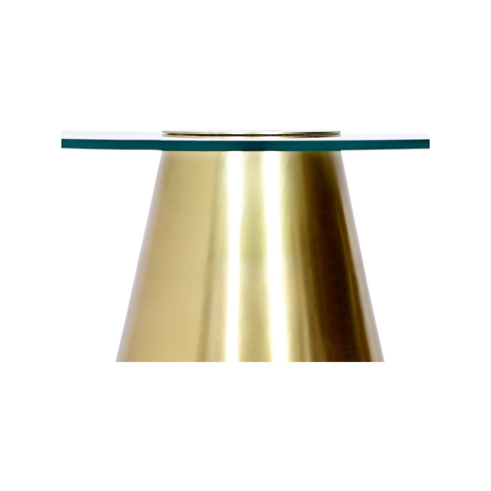 Glassimo Brushed Gold Coffee Table. Picture 4