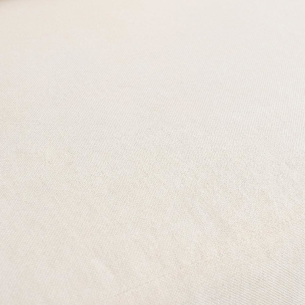 Cream Fabric Upholstered Outdoor Patio Sofa, Cushioned Seating. Picture 5