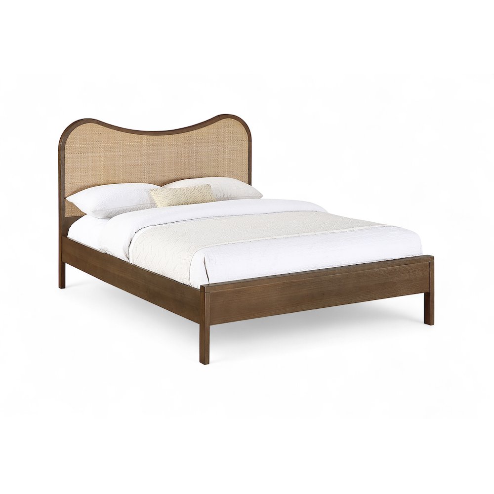 Windsor Brown Solid Wood Full Bed (3 Boxes). Picture 1