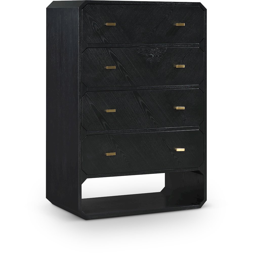 Parker Black Ash Veneer Chest. Picture 1