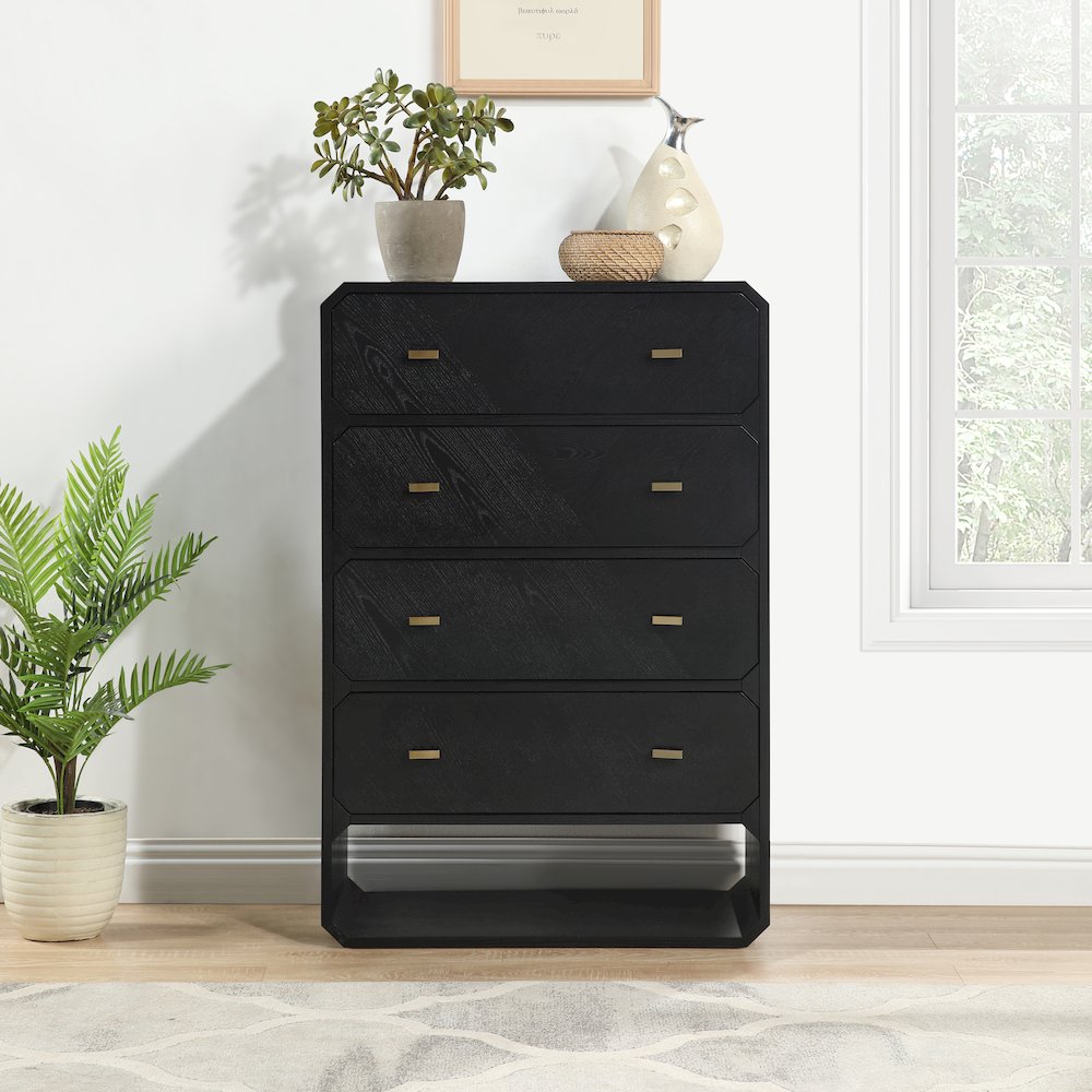 Parker Black Ash Veneer Chest. Picture 2