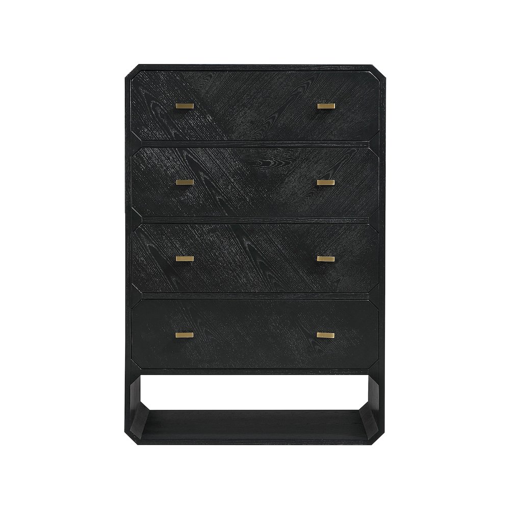 Parker Black Ash Veneer Chest. Picture 3