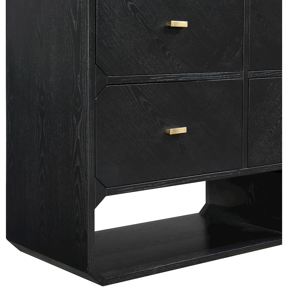 Parker Black Ash Veneer Chest. Picture 7