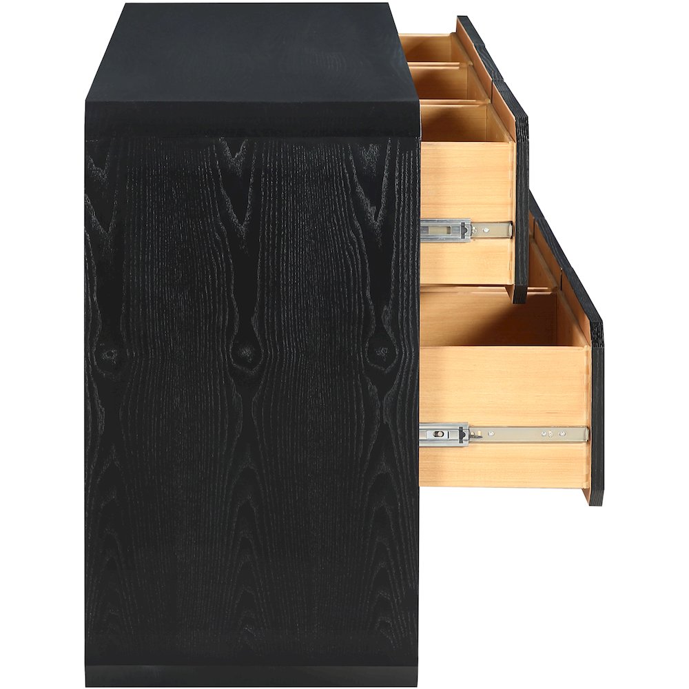 Parker Black Ash Veneer Dresser. Picture 6