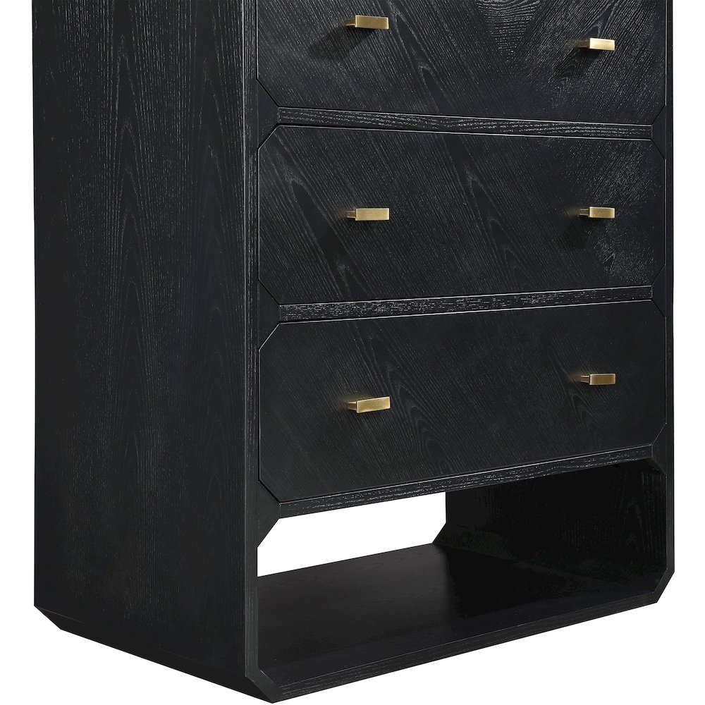 Parker Black Ash Veneer Dresser. Picture 7