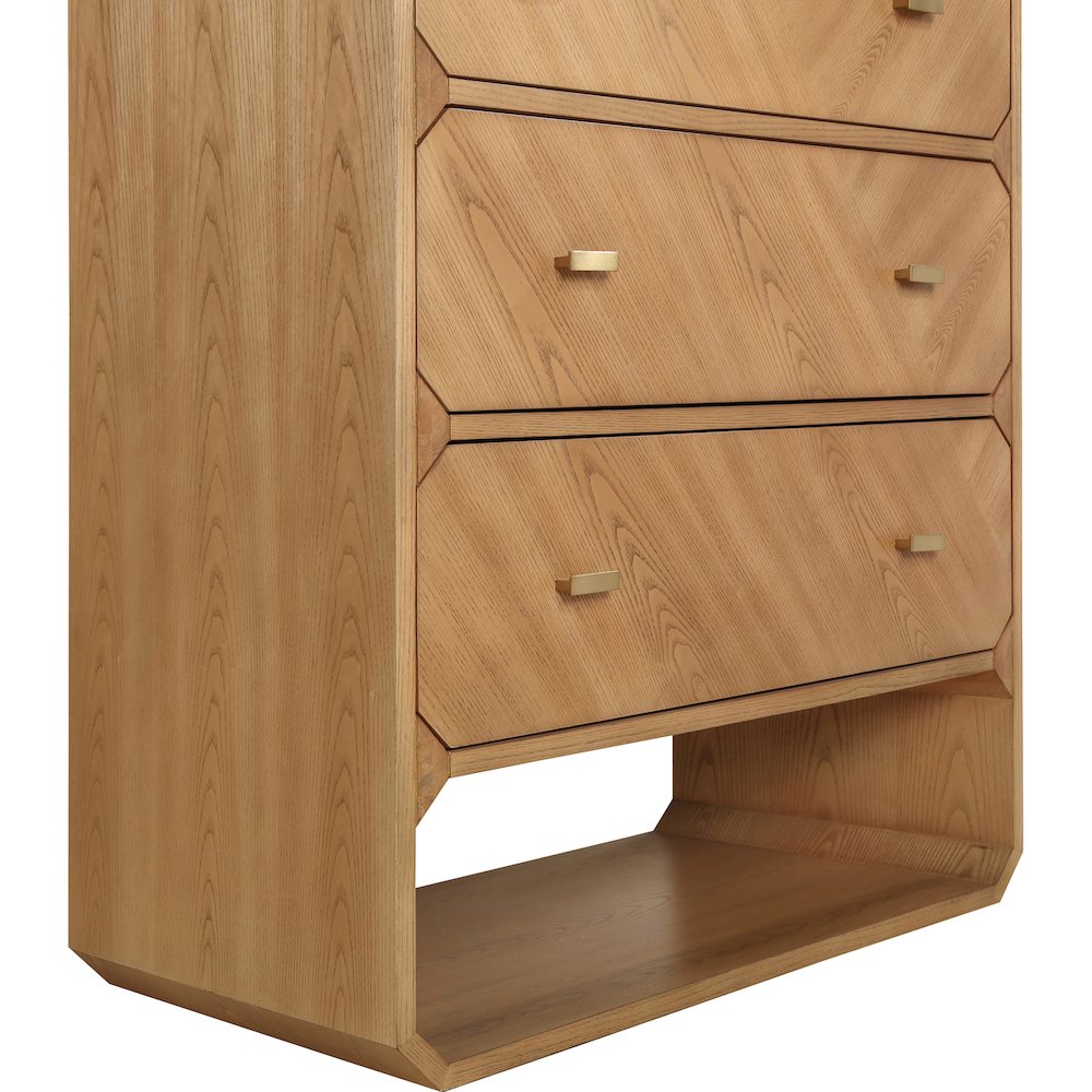 Parker Natural Ash Veneer Chest. Picture 7
