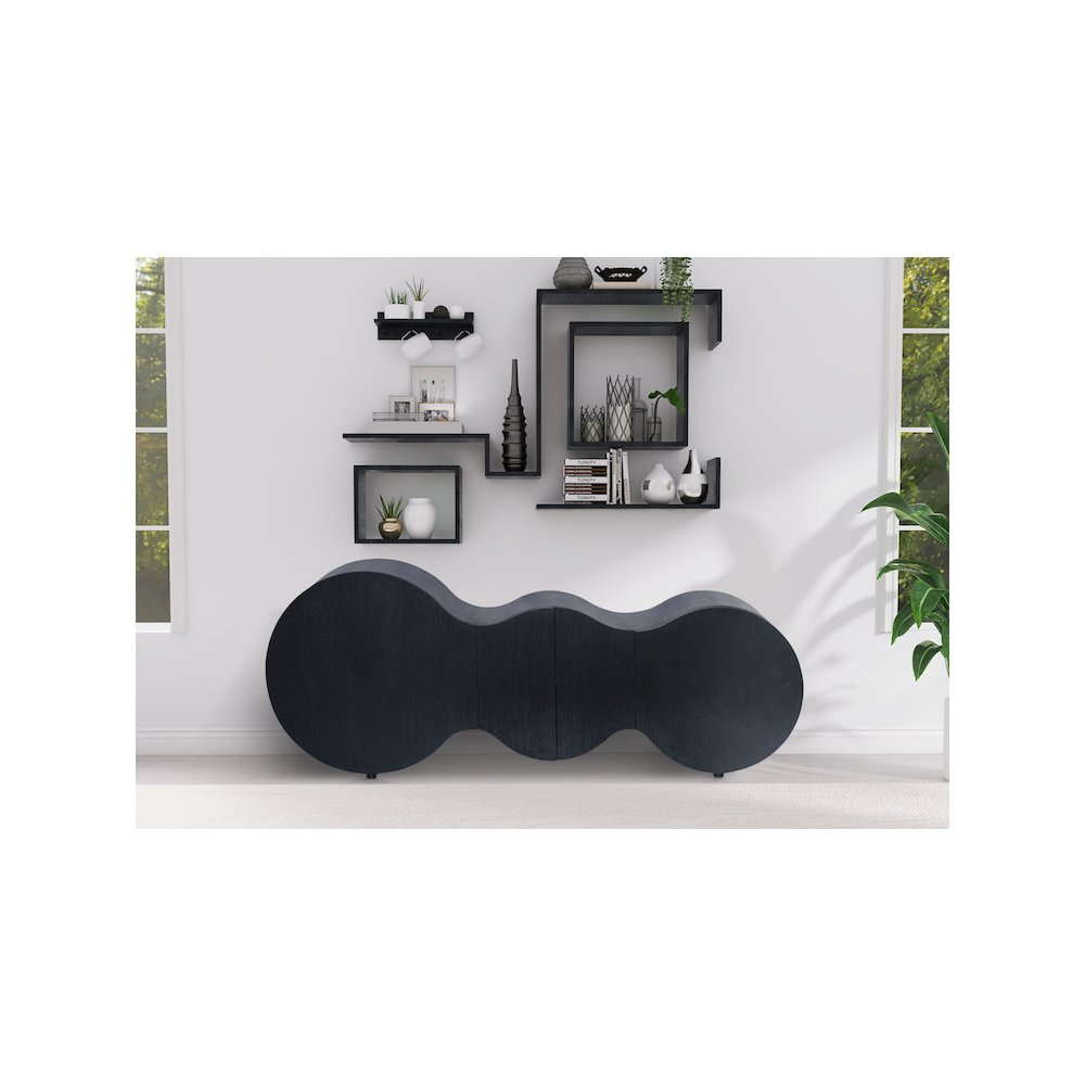 Sono Black Sideboard/Buffet. Picture 2