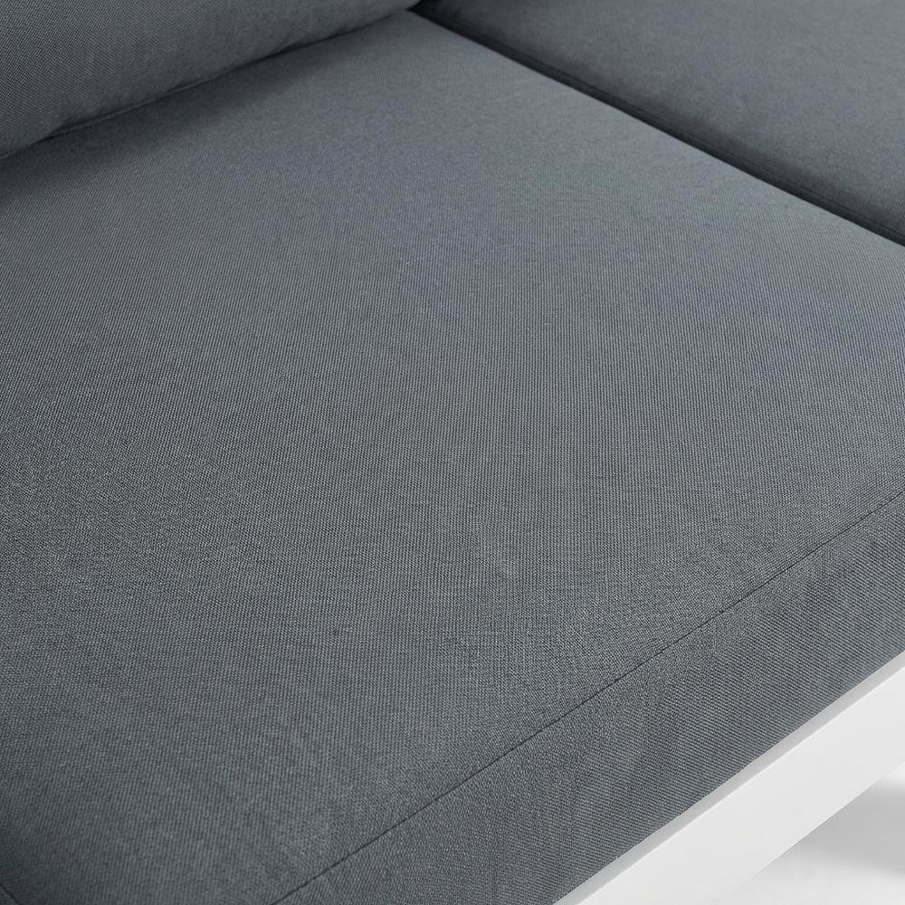 Gray Fabric Outdoor Modular Sectional With Contemporary Style. Picture 5