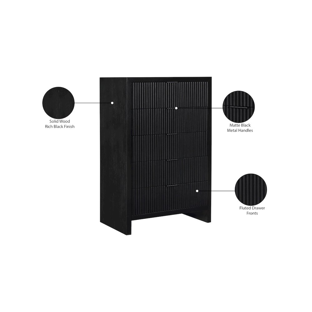 Fairfax Black Chest. Picture 11