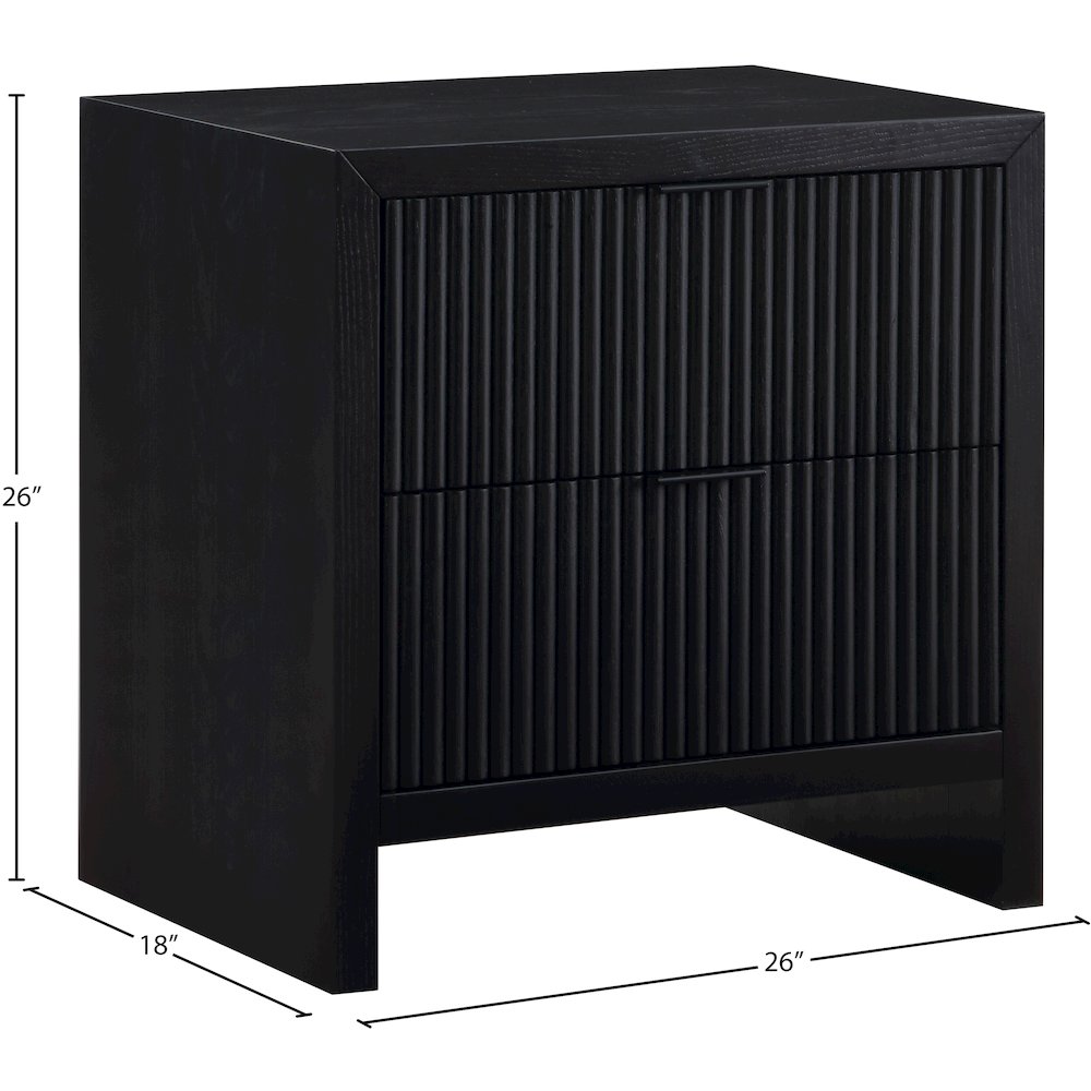 Fairfax Black Night Stand. Picture 10