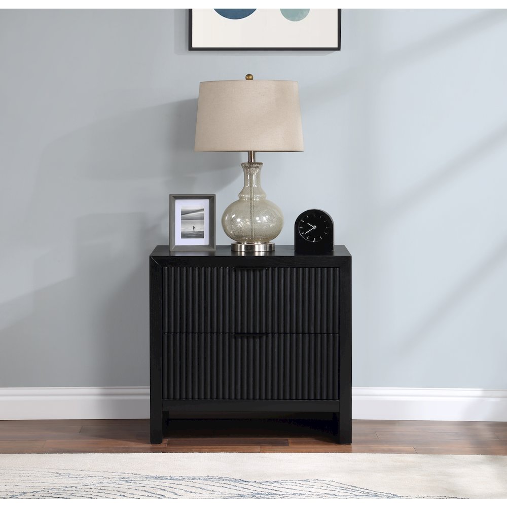 Fairfax Black Night Stand. Picture 2