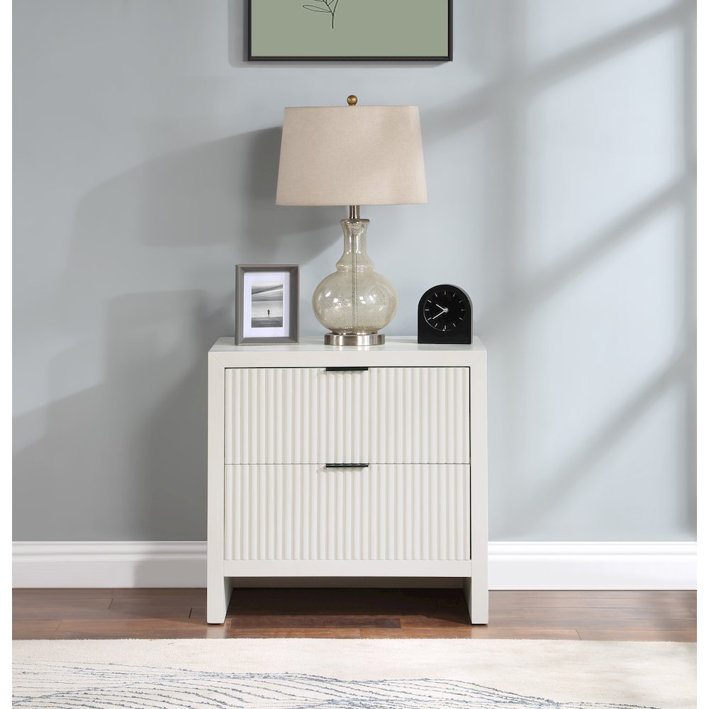 Fairfax Cream Night Stand. Picture 2