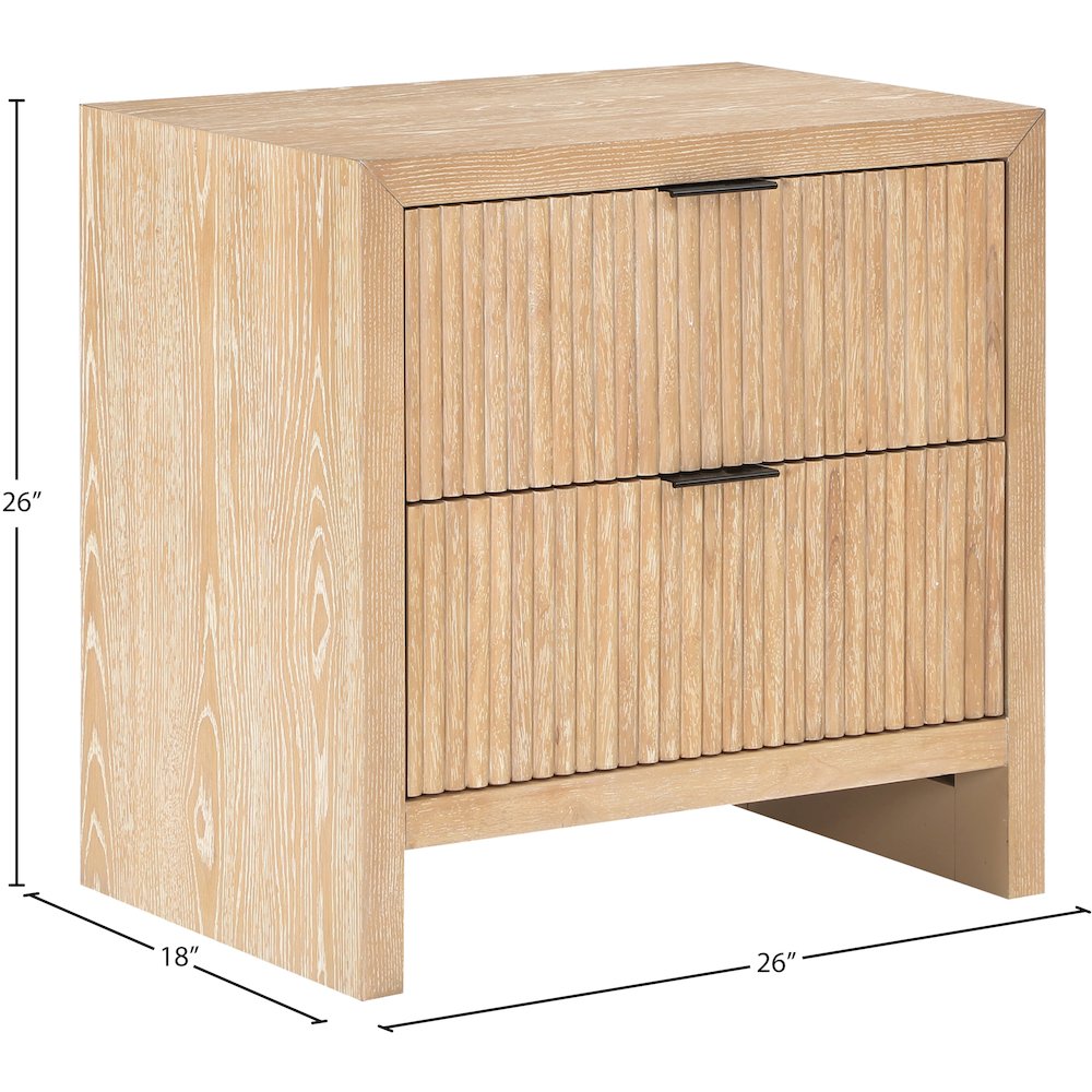 Fairfax Natural Night Stand. Picture 10