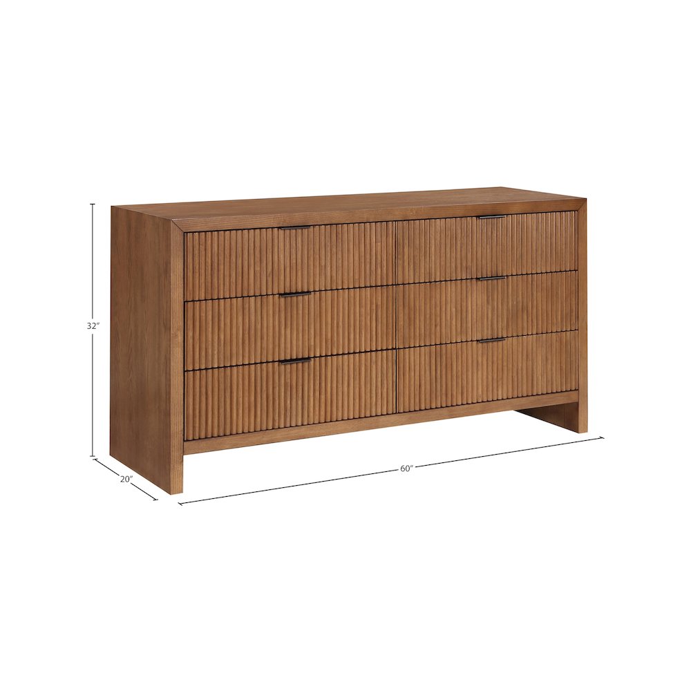 Fairfax Walnut Dresser. Picture 12