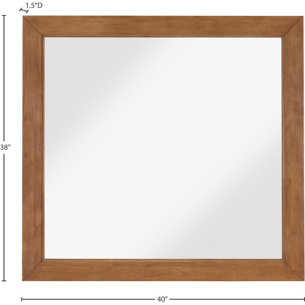 Fairfax Walnut Mirror. Picture 6