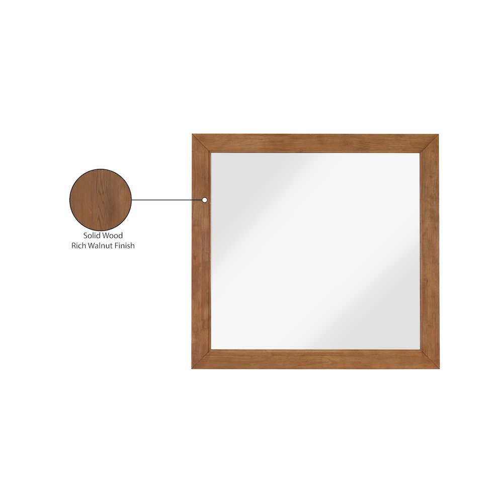 Fairfax Walnut Mirror. Picture 7