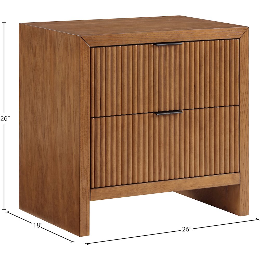 Fairfax Walnut Night Stand. Picture 10