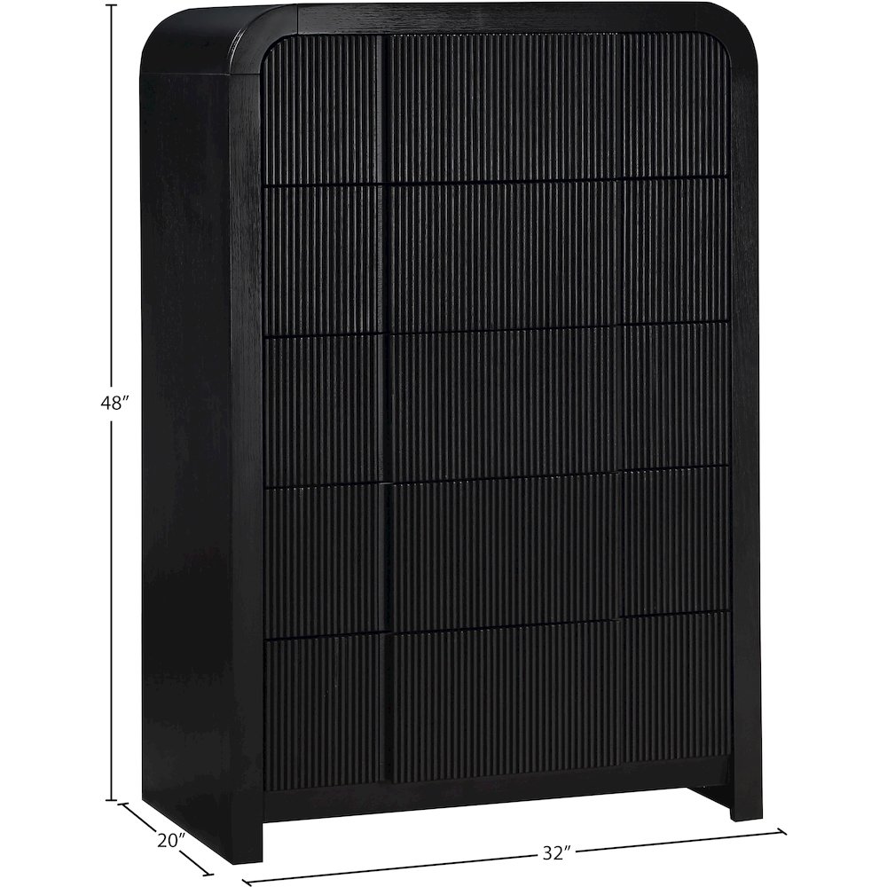 Fluted Black Chest. Picture 10