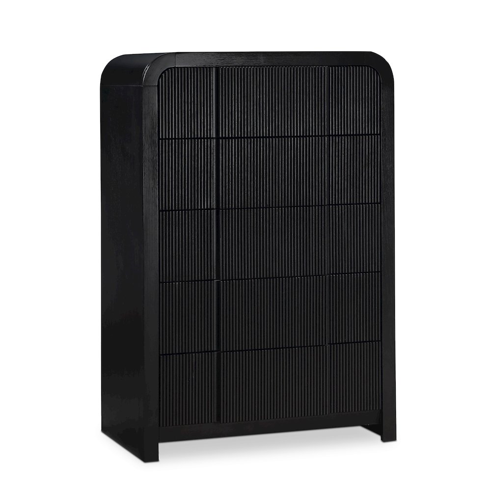 Fluted Black Chest. Picture 1