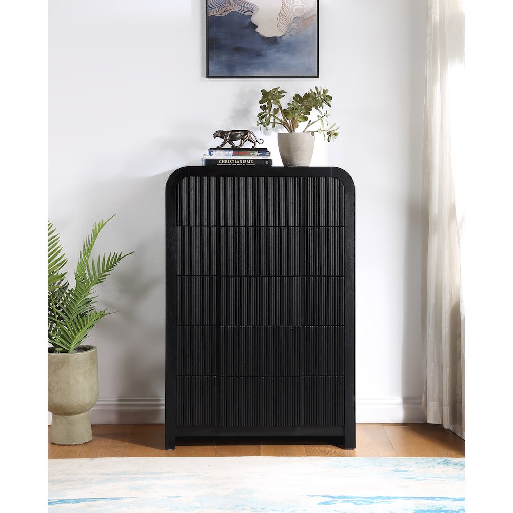 Fluted Black Chest. Picture 2