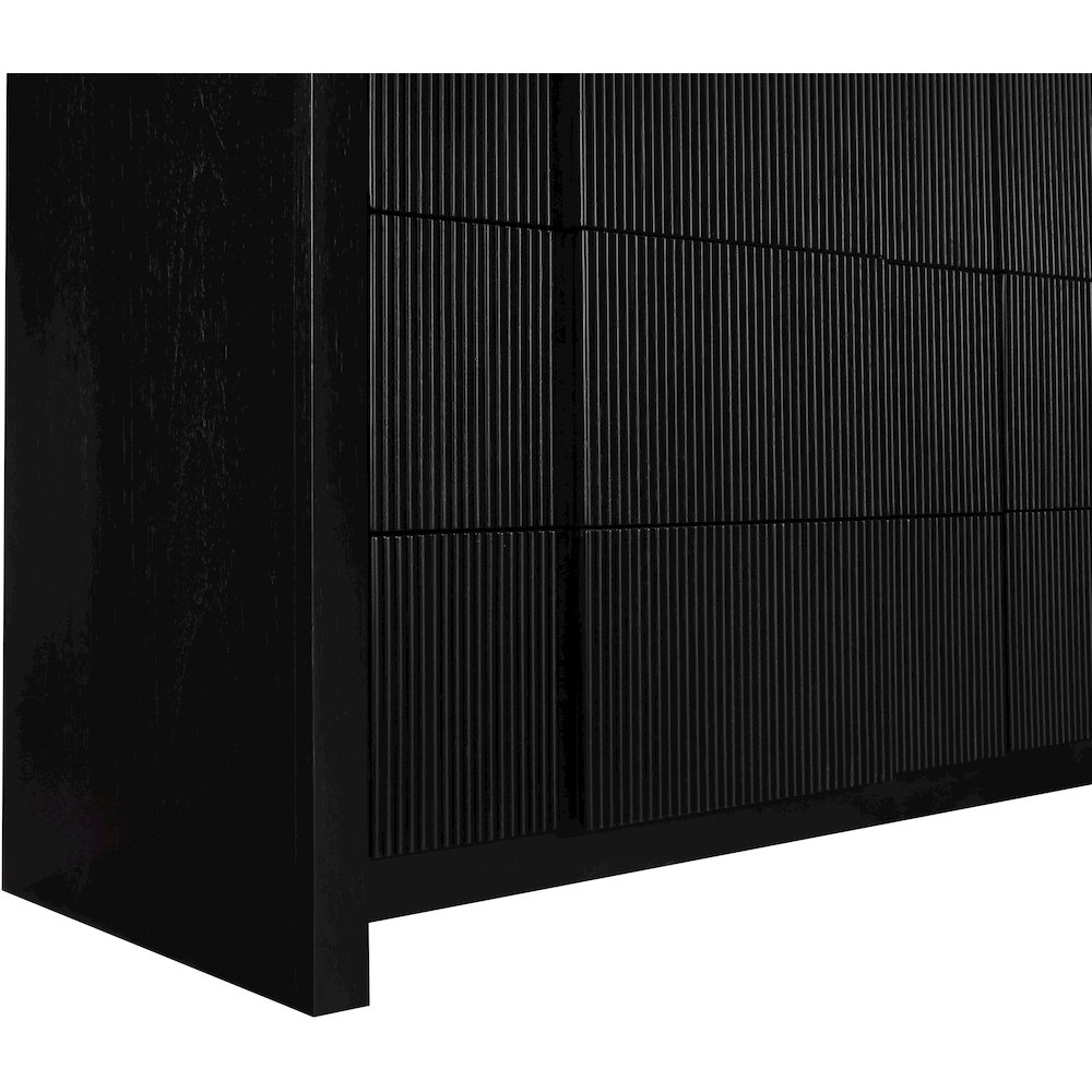 Fluted Black Dresser. Picture 10