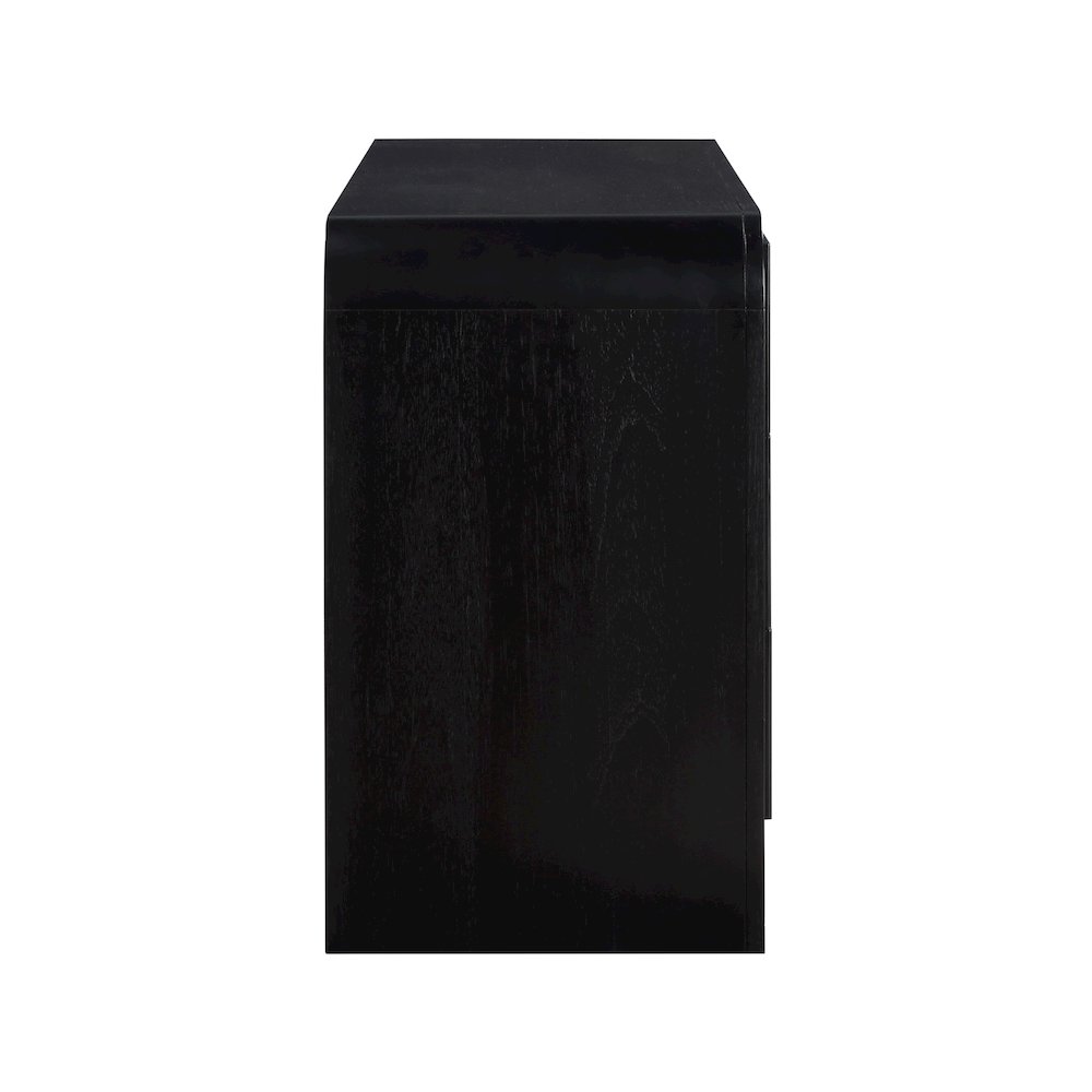 Meridian Fluted Black Dresser Meridian Fluted Black Dresser