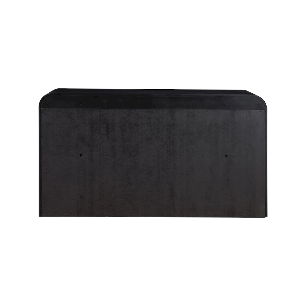 Fluted Black Dresser. Picture 8