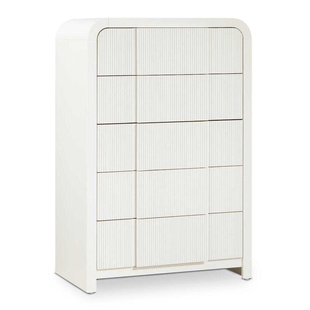 Fluted Cream Chest. Picture 1